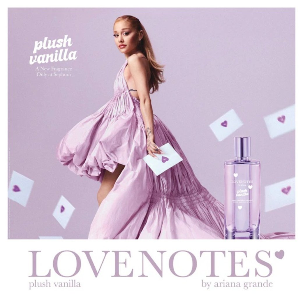 Ариана Гранде выпустит новый аромат Plush Vanilla из коллекции Lovenotes — изображение 4