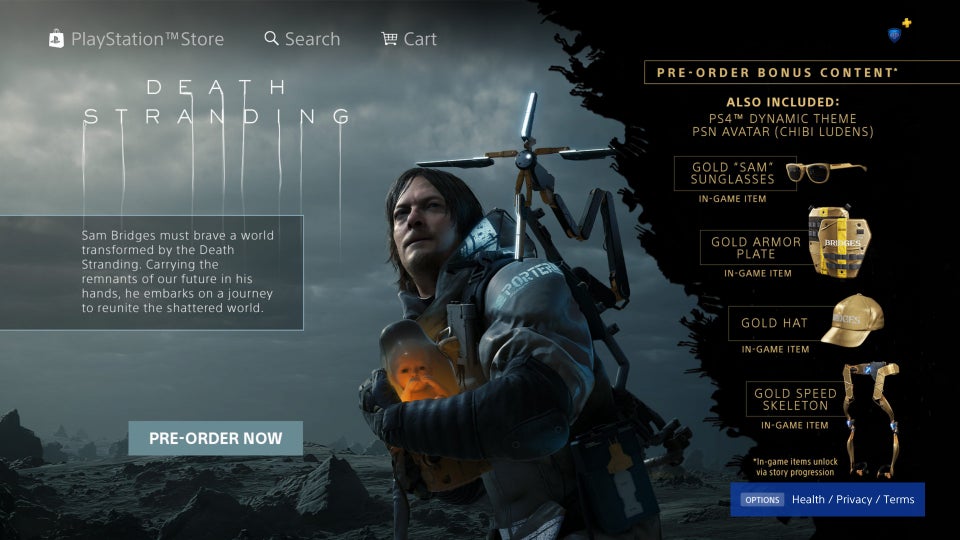 Утечка: в PS Store появился баннер предзаказа Death Stranding — фото 2