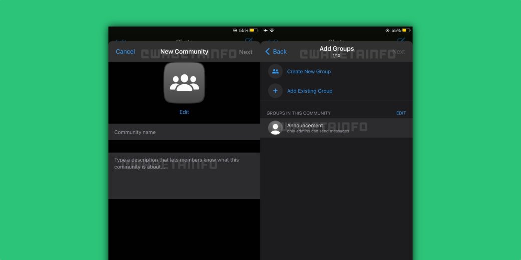 В бета-версии WhatsApp для iOS появились Сообщества и раздел «Ближайшие места» — фото 1