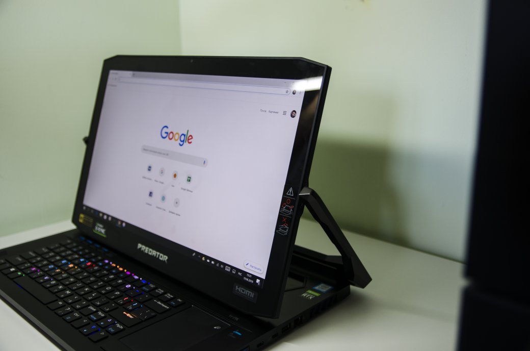 Ноутбук-трансформер за 369 000 Р: Acer Predator Triton 900 — фото 6