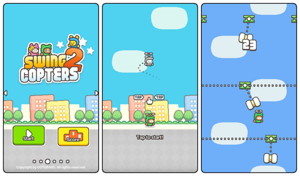 Автор Flappy Bird выпустил новую «убейся-игру» – Swing Copters 2 — фото 1