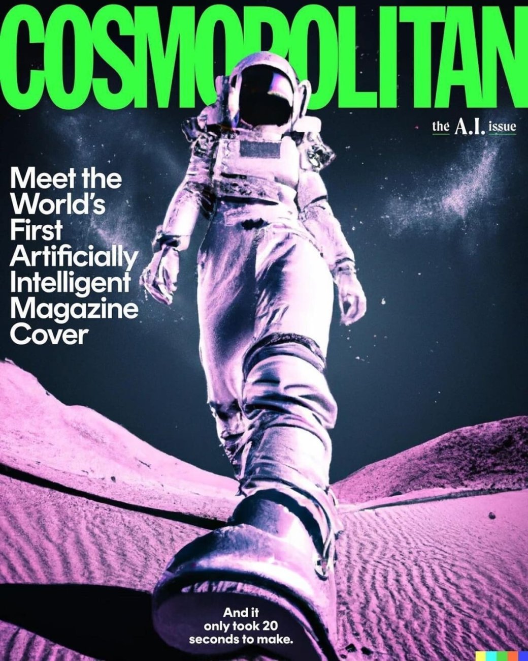 Галерея Журнал Cosmopolitan использовал нейросеть DALL-E 2 для создания обложки - 2 фото