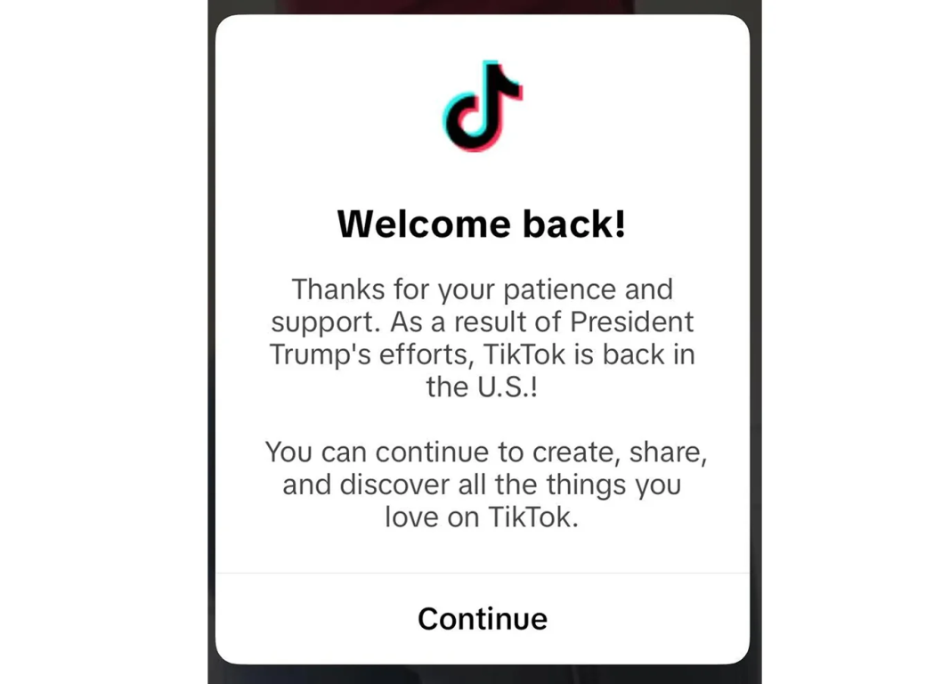 TikTok вернулся к работе в США — фото 1