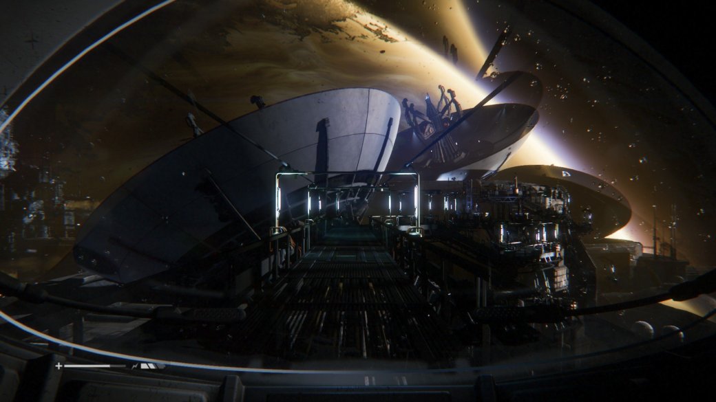 ### Alien: Isolation не обошлась без сцен в открытом космосе. К сожалению, там нам придется заниматься все тем же – бегать от одного переключателя к другому.