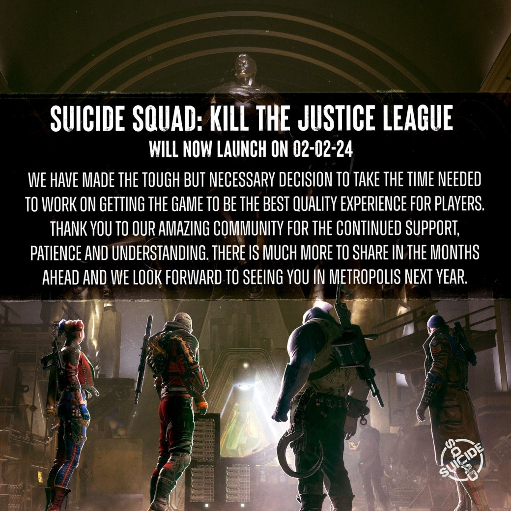 Rocksteady объявила о переносе Suicide Squad: Kill the Justice League — фото 1