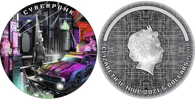 По мотивам Cyberpunk 2077 выпустят памятные монеты — фото 1
