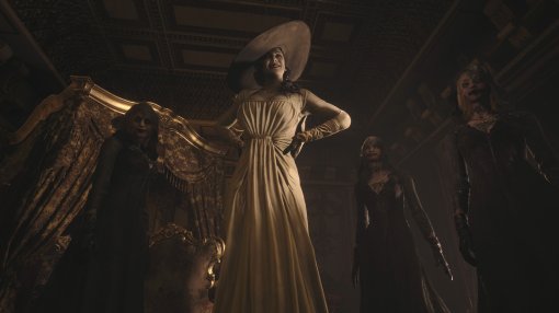Модель снялась в образе кровожадной леди Димитреску из Resident Evil Village
