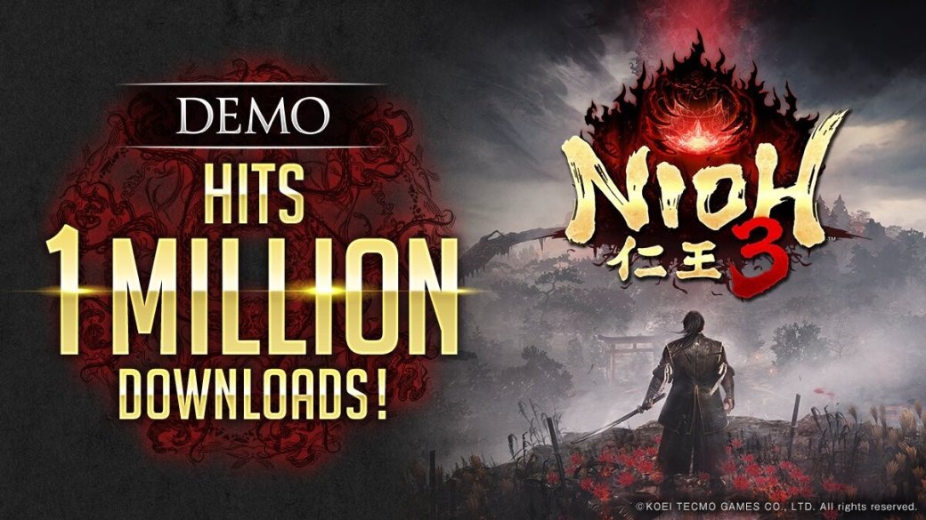 Авторы Nioh 3 похвастались миллионом установок демки — фото 1