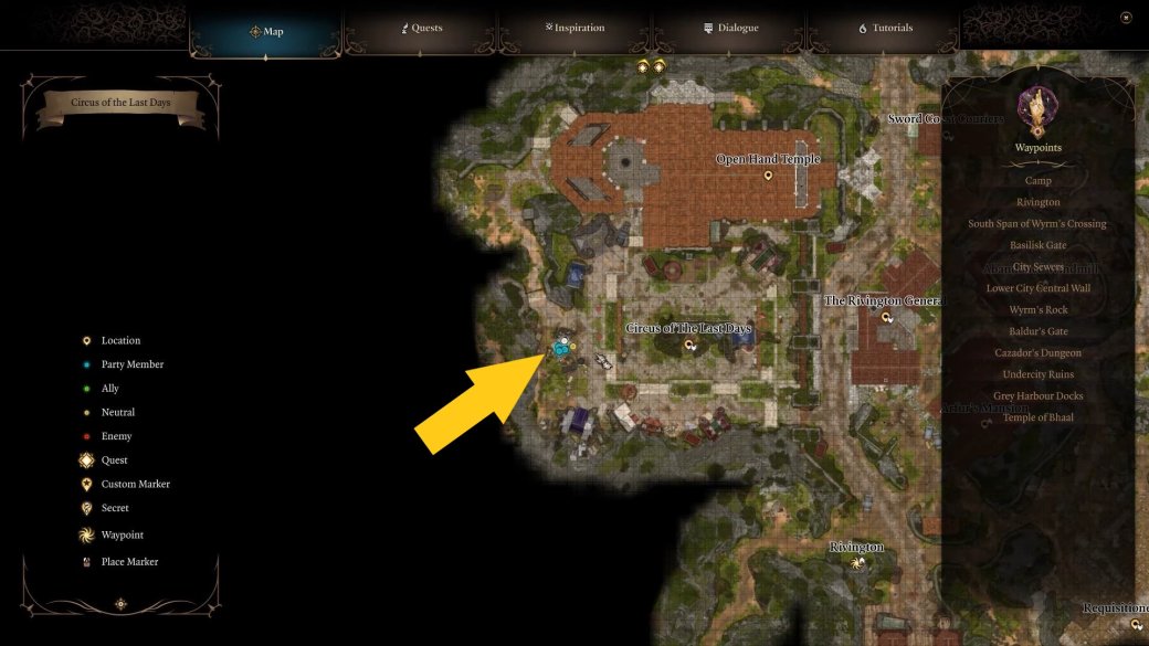 Клоун Капля в Baldur’s Gate 3 — как попасть в цирк, отыскать все части тела и выполнить квест — фото 6