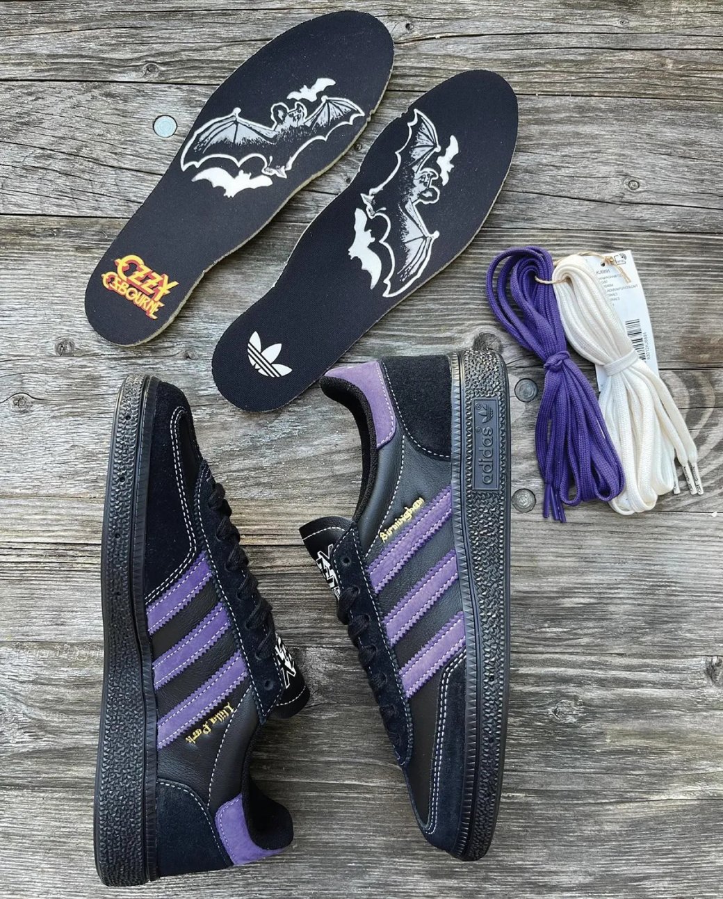 Галерея Adidas выпустил лимитированную коллекцию кроссовок в честь покойного Оззи Осборна - 7 фото