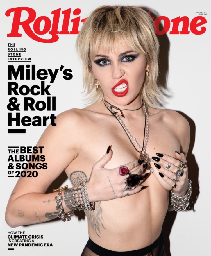 Галерея Майли Сайрус снялась топлес для Rolling Stone и рассказала о наркотиках - 9 фото