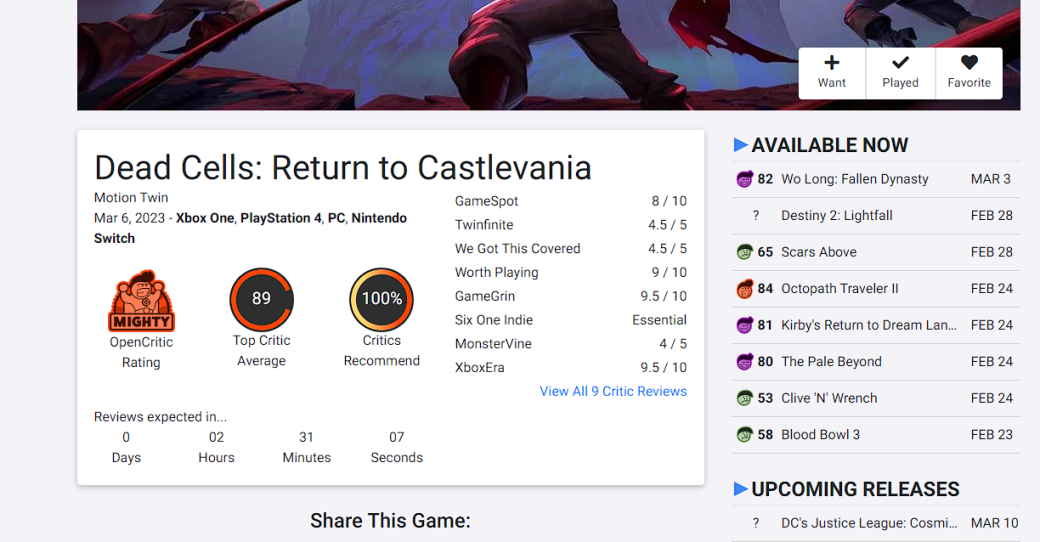 Критики восторженно встретили Dead Cells: Return to Castlevania — изображение 2