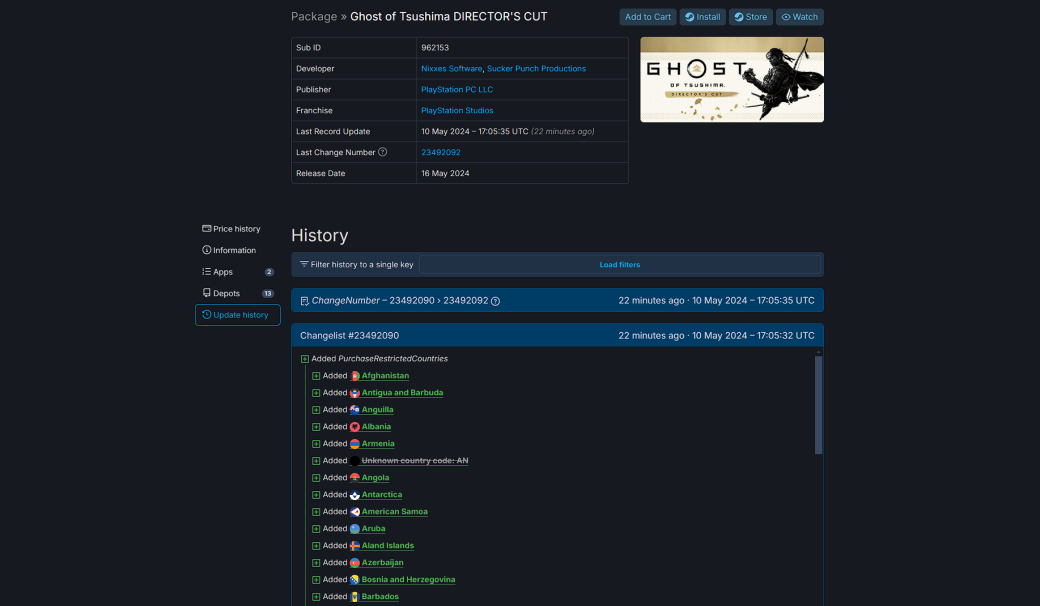 Sony сняла Ghost of Tsushima с продажи в 180 регионах Steam — фото 1