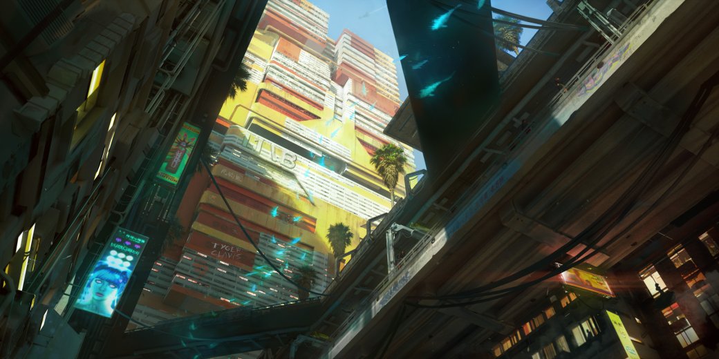 Галерея Создатели Cyberpunk 2077 показали концепт‑арты одного из районов Найт‑Сити - 3 фото