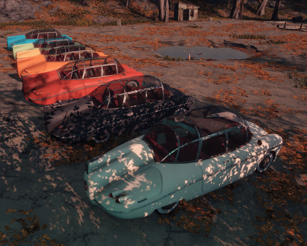Галерея Фанат добавил в Fallout 4 несколько ретро-автомобилей. На них можно даже прокатиться! - 4 фото