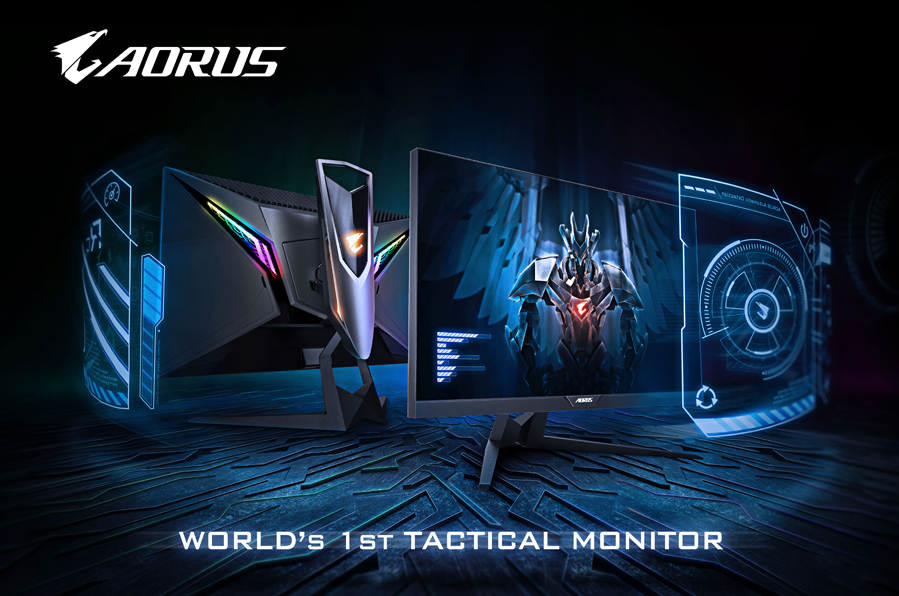 Gigabyte представила тактический геймерский монитор Aorus AD27QD — фото 1