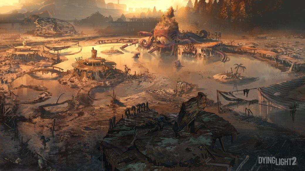 Разработчики Dying Light 2 показали новую локацию — разрушенный парк аттракционов — фото 2