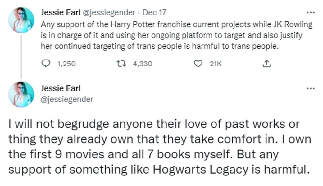 Джоан Роулинг предложила хейтерам Hogwarts Legacy сжечь книги и фильмы — изображение 2