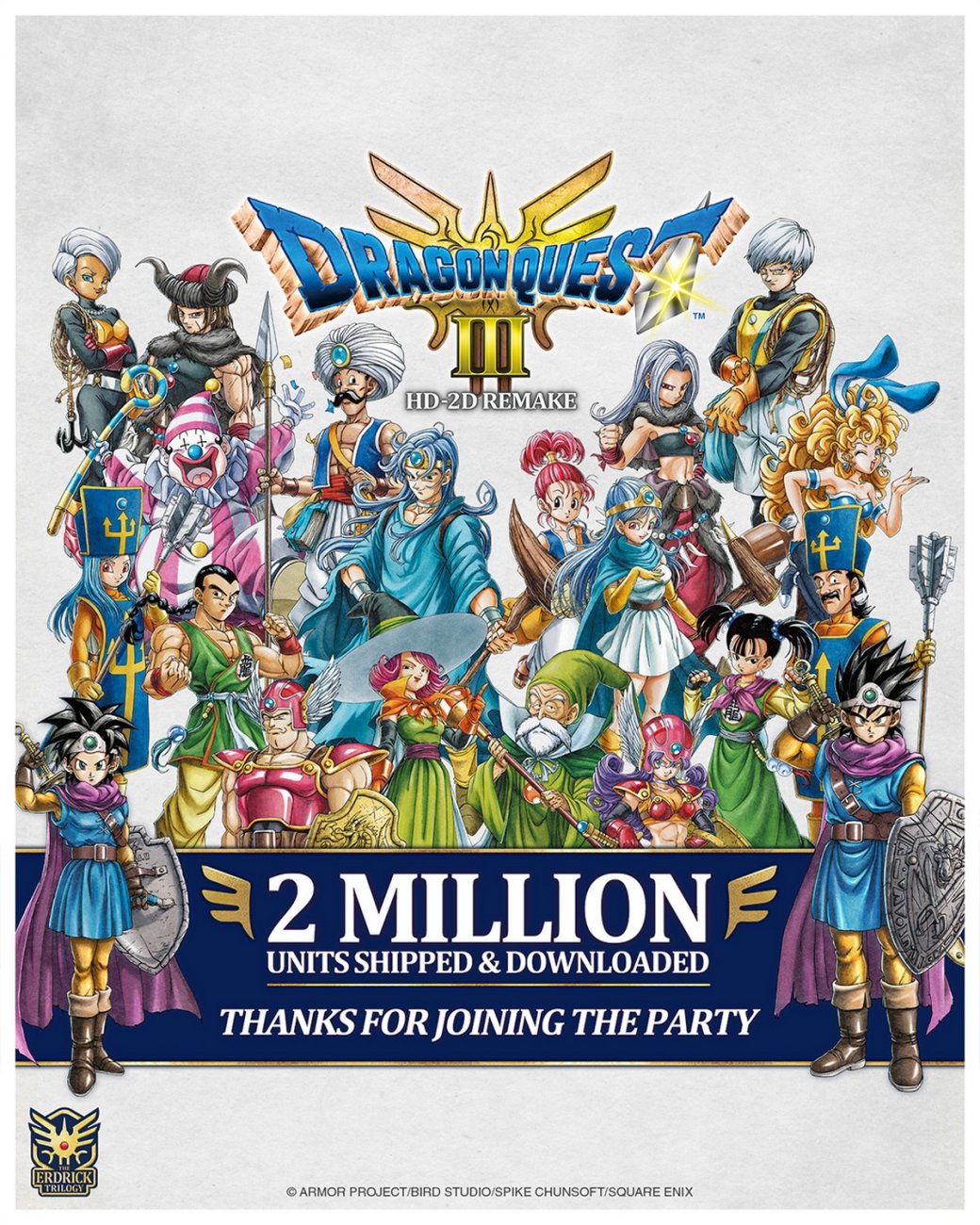 Отгрузки и цифровые продажи Dragon Quest 3 HD-2D Remake перевалили за 2 миллиона — фото 1