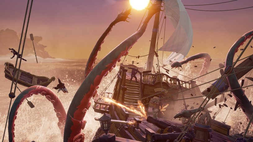 Гроза всех океанов! Взгляните на битву с ужасающим Кракеном в Sea of Thieves — фото 1