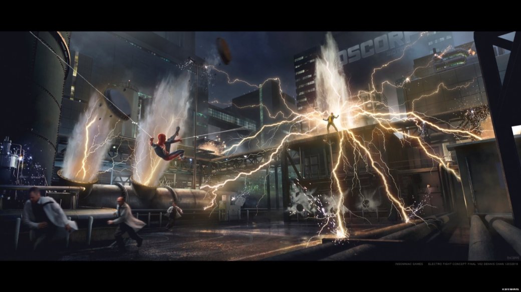 Галерея Зловещая шестерка на новых концепт-артах Spider-Man для PS4 - 1 фото