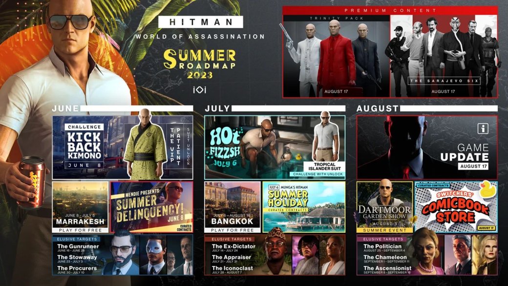 Создатели Hitman World of Assassination представили летнюю дорожную карту — фото 1