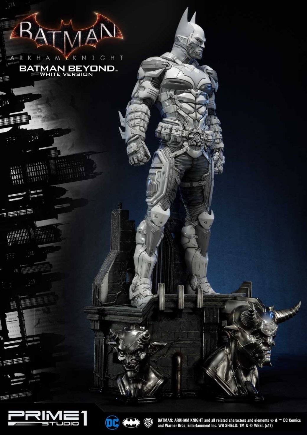 Галерея Потрясающая белая статуя Бэтмена будущего из Batman: Arkham Knight - 27 фото