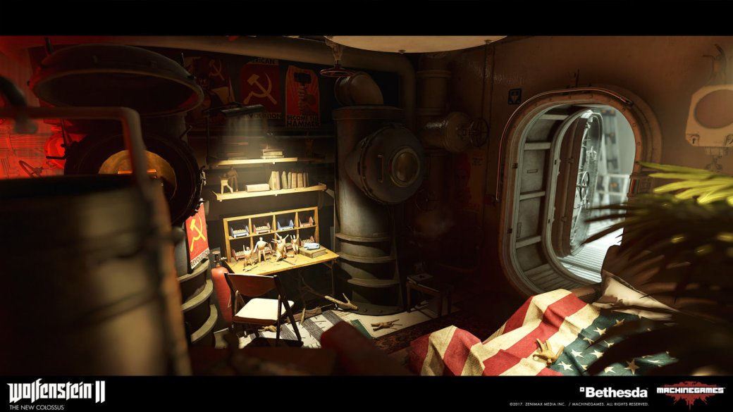Взгляните на потрясающие концепт-арты ​Wolfenstein II: The New Colossus — фото 46