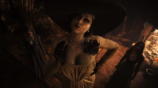 Модель снялась в роли привлекательной леди Димитреску из Resident Evil Village