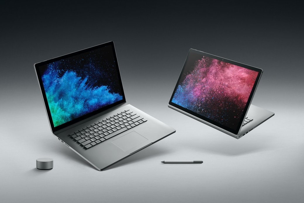 Microsoft представила стильные и мощные ультрабуки 2в1 Surface Book 2 — фото 1