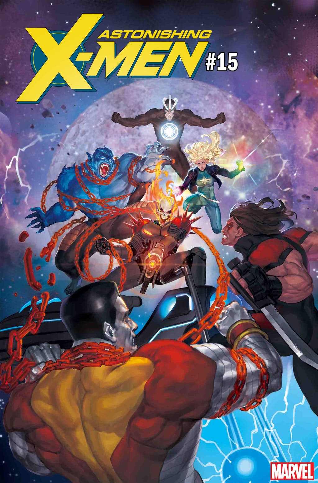 Космический Призрачный гонщик против вселенной Marvel. Правда, пока только на вариативных обложках — фото 2