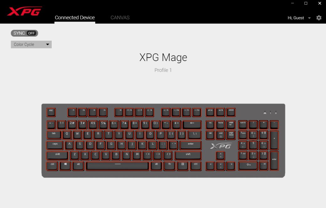 Галерея Обзор XPG Mage: игровая механическая клавиатура с RGB-подсветкой и съёмным кабелем - 3 фото