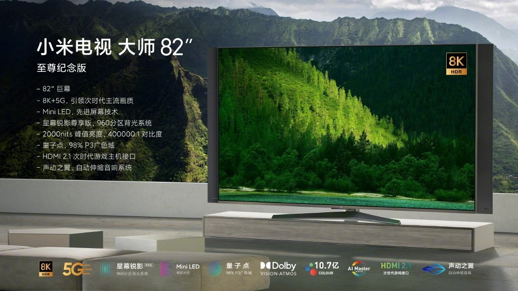 8К-телевизор Xiaomi Mi TV Master Series 82 Ultra с частотой 120 Гц подходит для новых консолей — фото 2