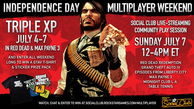 4 июля начнется Rockstar Multiplayer Weekend — фото 1