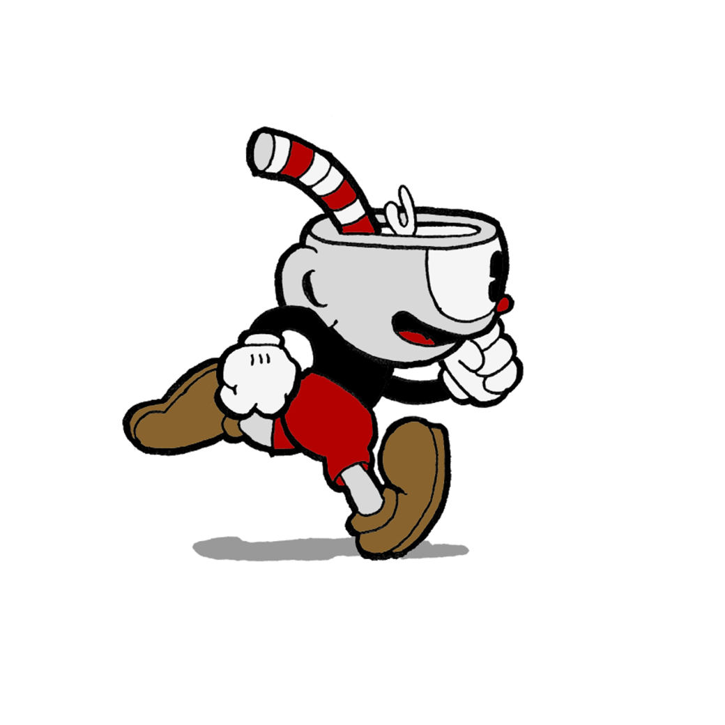 Это Cuphead. Вы за него играете.
