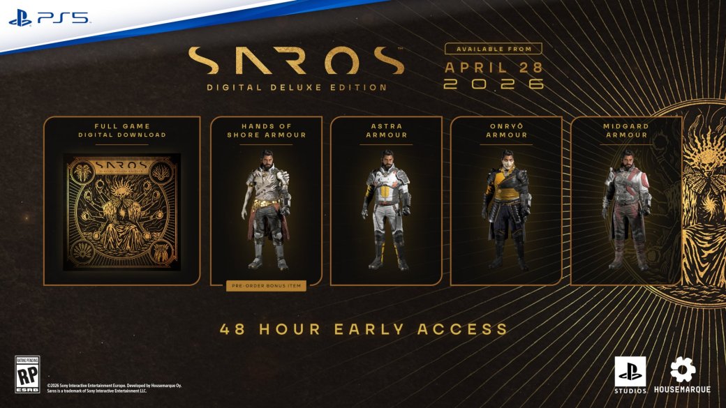 Состав Deluxe-издания Saros. Источник: PlayStation