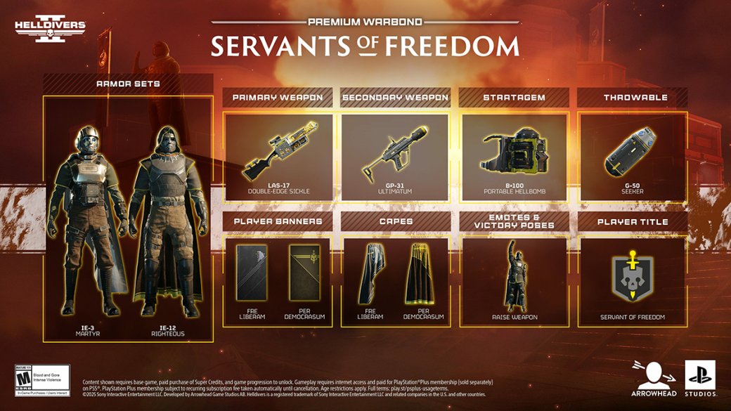 Helldivers 2 скоро получит новую «взрывную» премиальную заслугу Servants of Freedom — фото 1