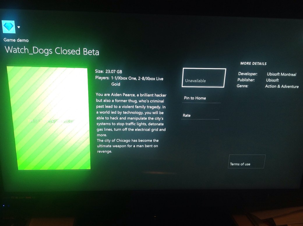 Владельцы Xbox One наткнулись на закрытое тестирование Watch Dogs — фото 1