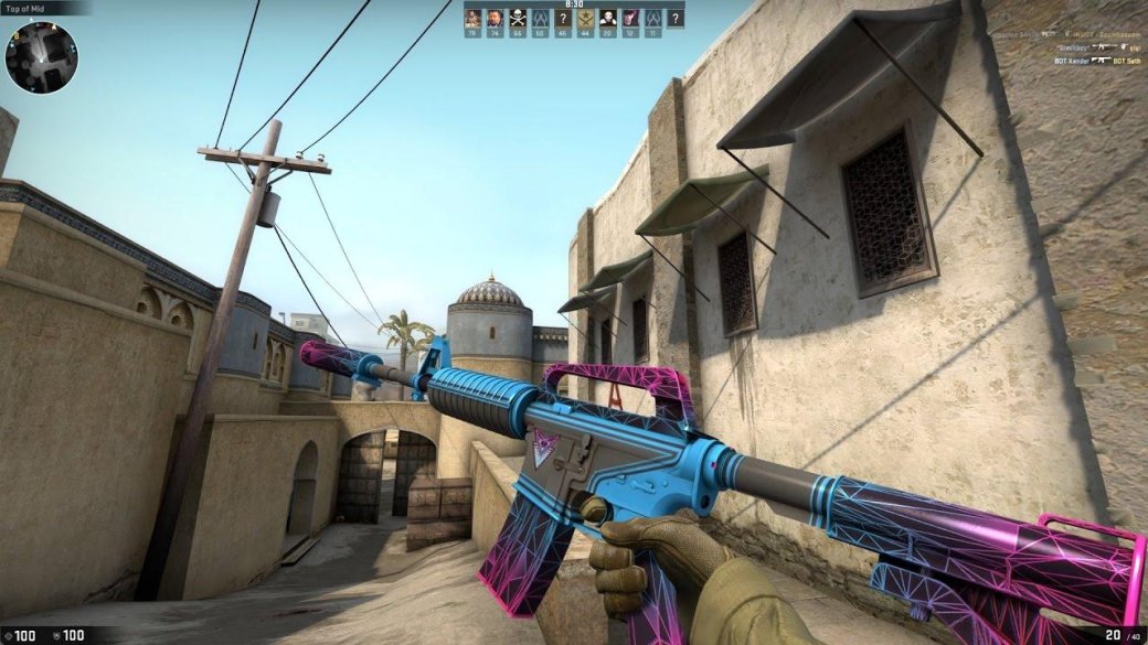 Текущий игровой интерфейс в CS:GO