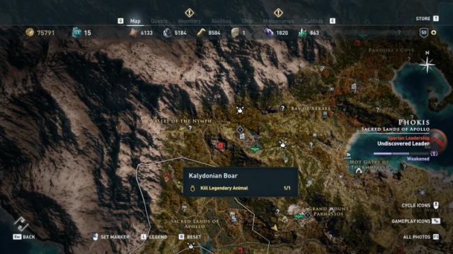 Гайд по Assassinʼs Creed: Odyssey. Где найти и как убить всех легендарных животных — фото 1