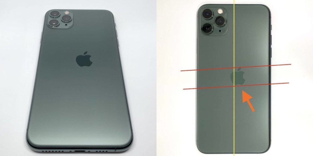 Бракованный iPhone 11 Pro с кривым «яблоком» продали за 200 000 рублей — фото 1