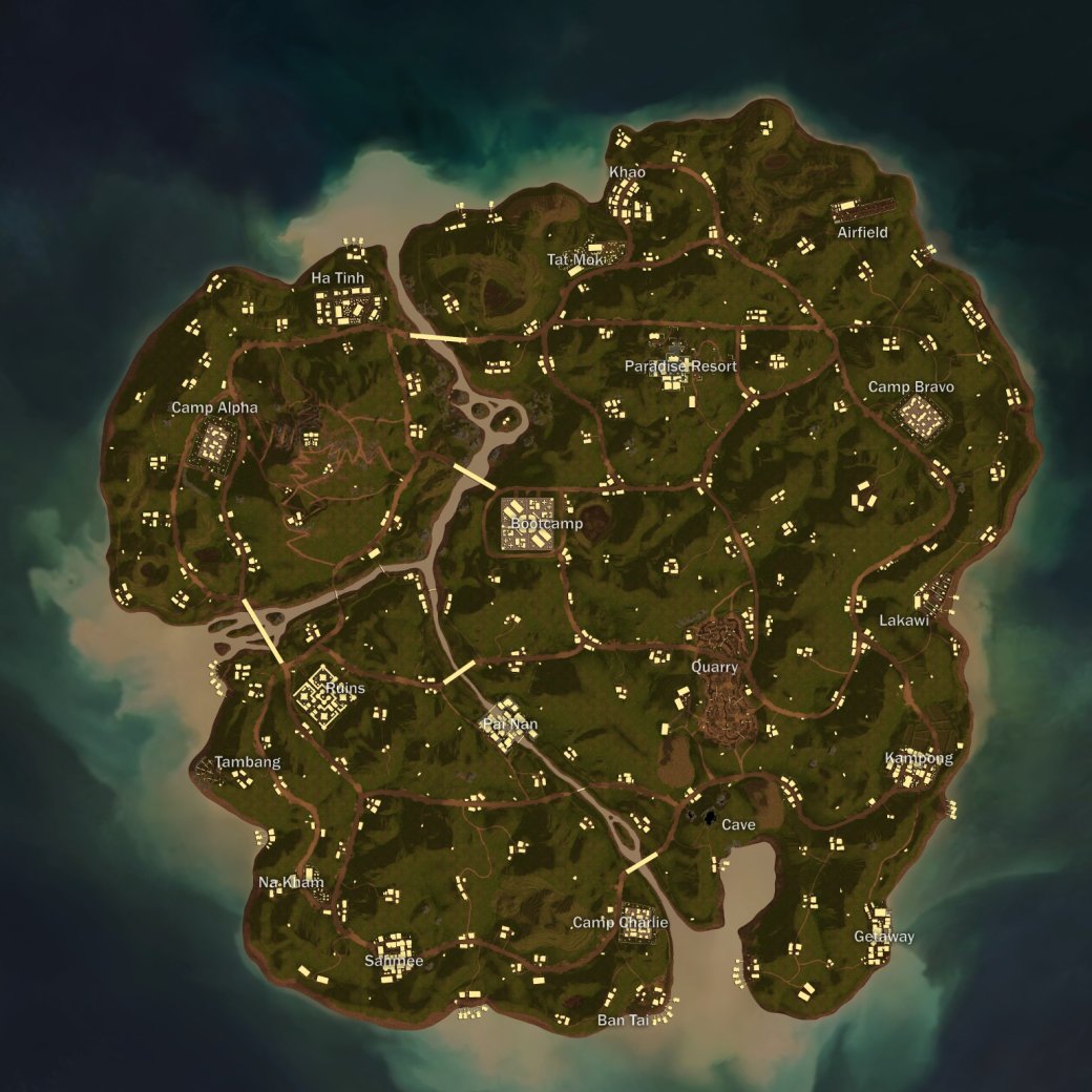 Обновленная версия карты Sanhok