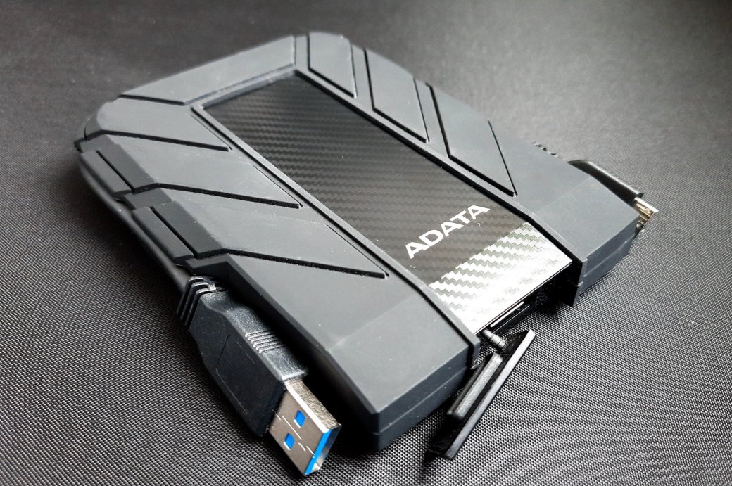 Обзор Adata HD710 Pro. Внешний жесткий диск с защитой от пыли и влаги — фото 4