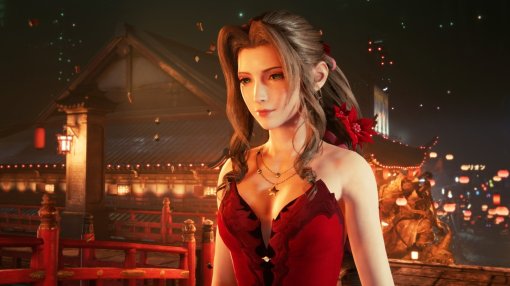 Модель показала косплей на милую Айрис из Final Fantasy VII