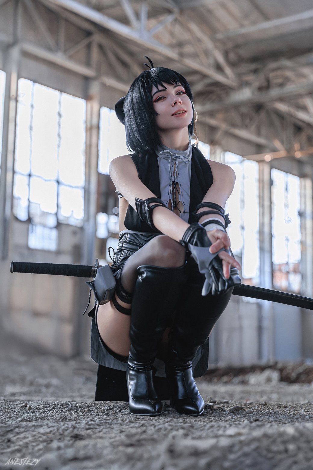 Галерея Модель снялась в образе главной героини гачи Wuthering Wawes - 9 фото