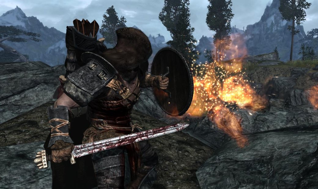 Гифка дня: щит левитации в The Elder Scrolls 5: Skyrim — фото 1