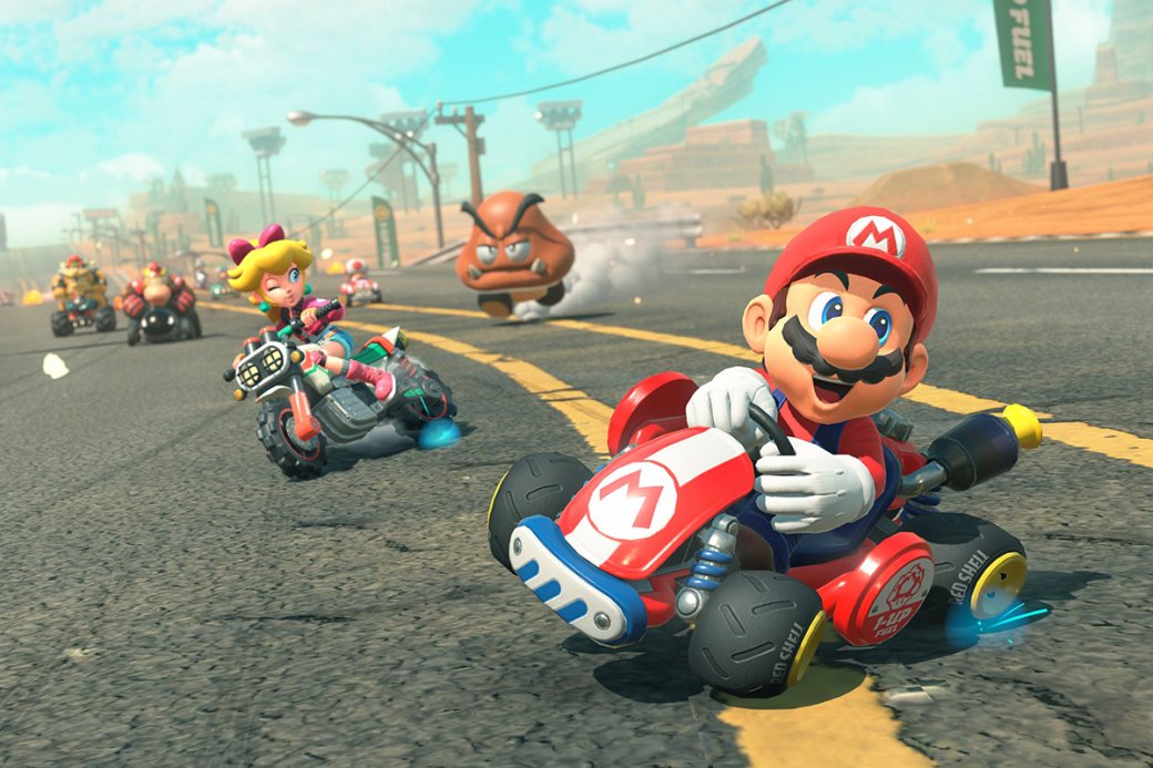 Скриншот из игры Mario Kart World

Источник: Nintendo