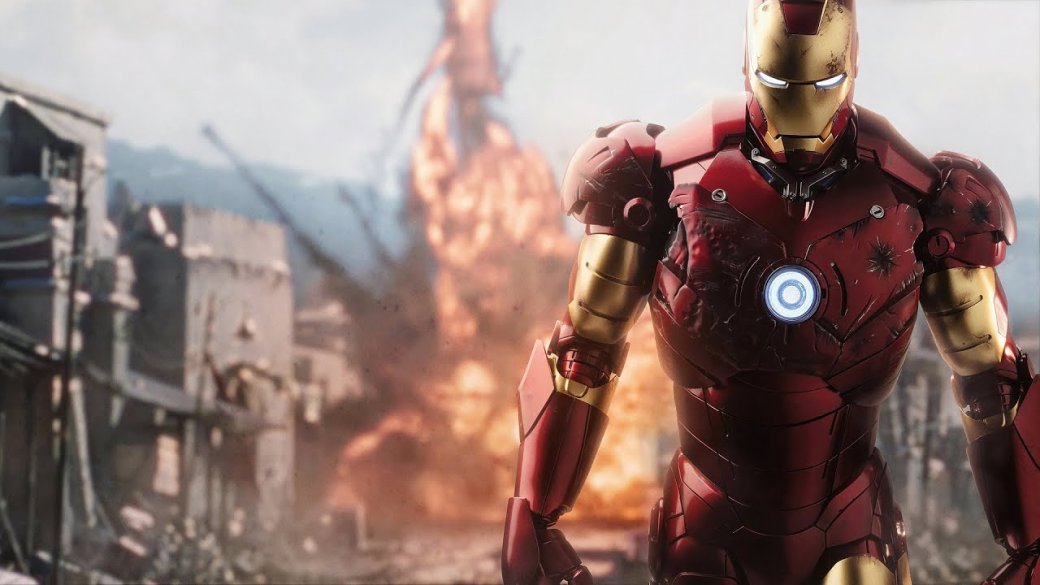 Кадр из фильма Marvel Studios «Железный человек», 2008 год