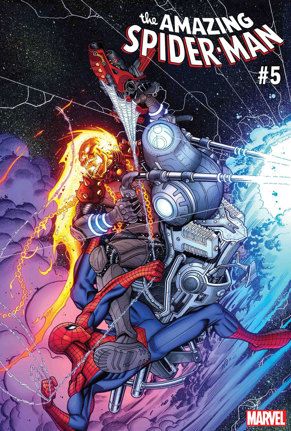 Космический Призрачный гонщик против вселенной Marvel. Правда, пока только на вариативных обложках — фото 1