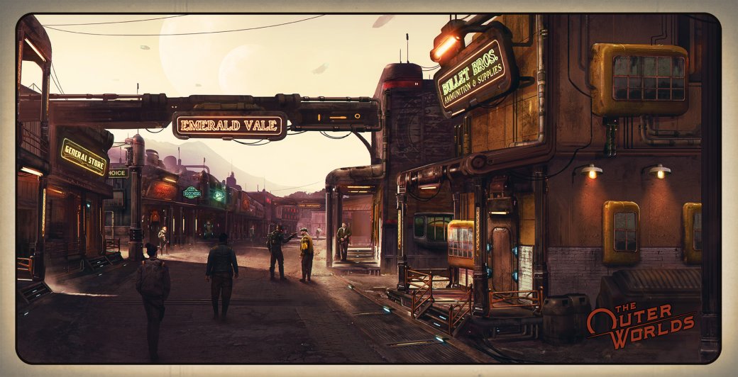 Авторы The Outer Worlds рассказали, как создавался уникальный визуальный стиль игры — фото 2